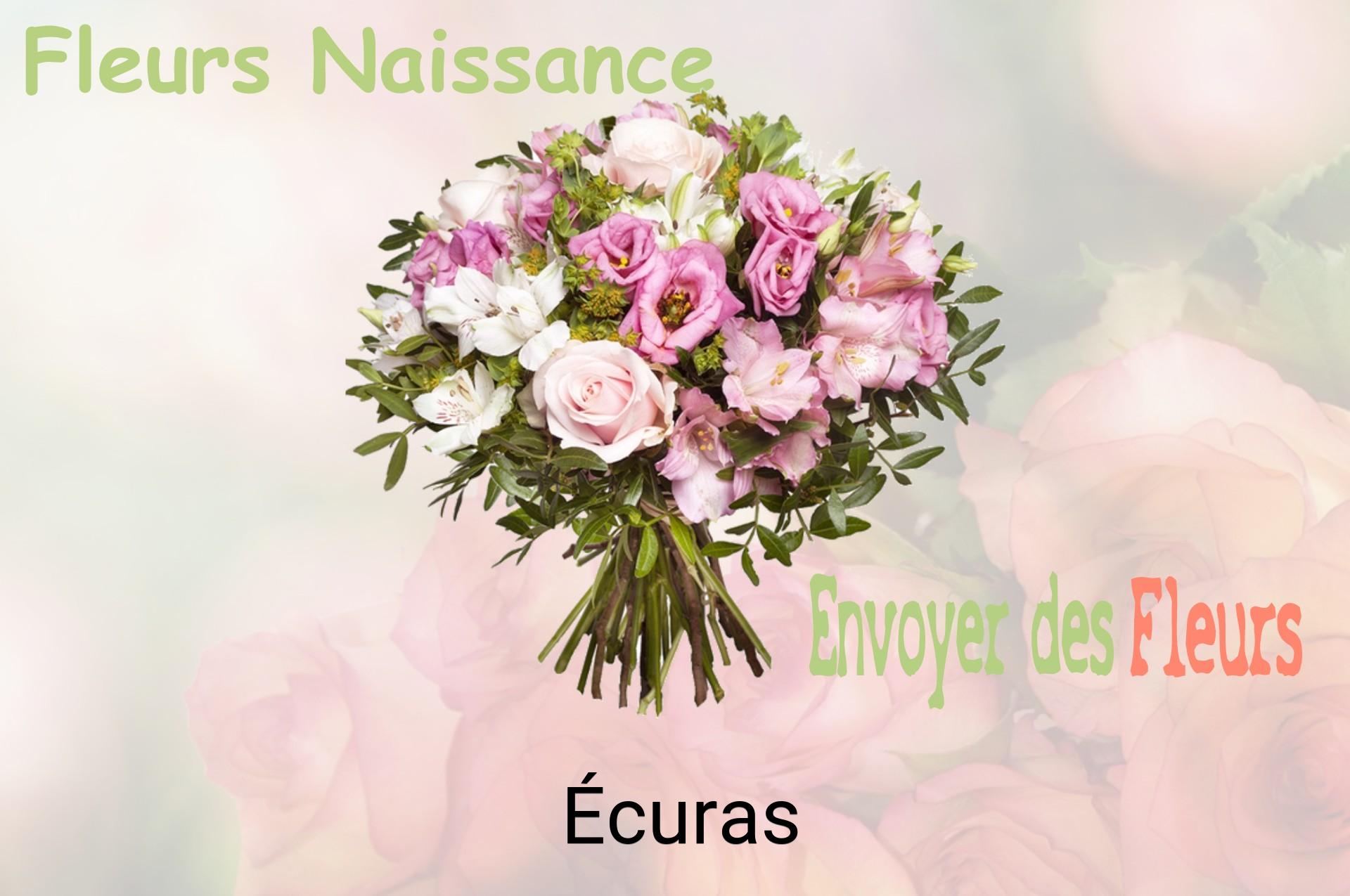 Bouquet de fleurs de naissance livré à Écuras